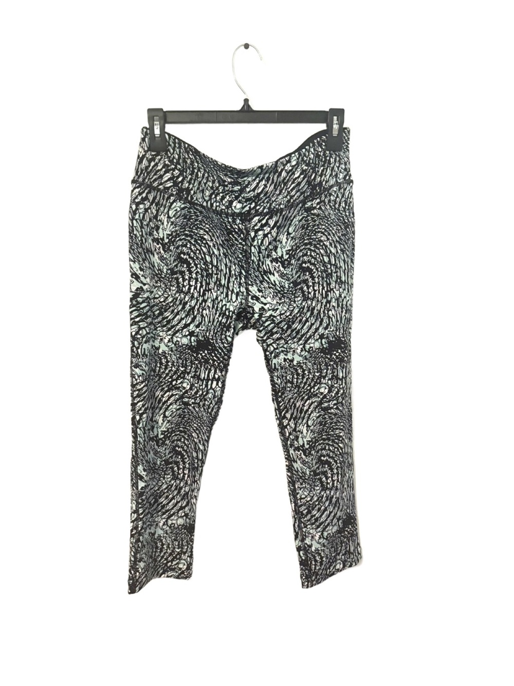 IKONIK Black Activewear Leggings - Teal Logo